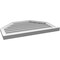 Ekena Millwork Octagonal Top Surface Mount PVC Gable Vent w/ 2"W x 2"P Brickmould Sill Frame, 32"W x 22"H GVPOT32X2203SF - alternate 4